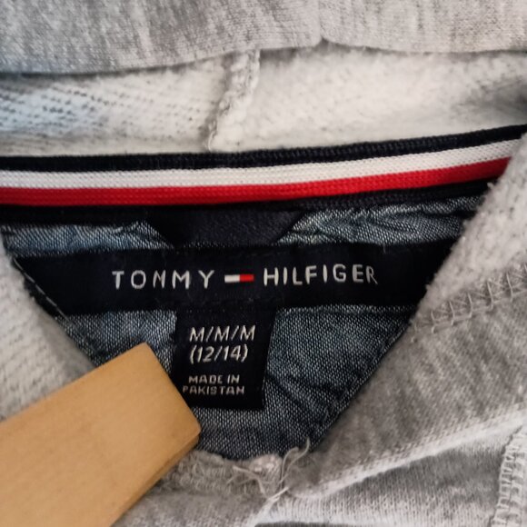 Tommy Hilfiger Boys Gray Hoodie Sweatshirt Size Medium 12/14 - Picture 6 of 12